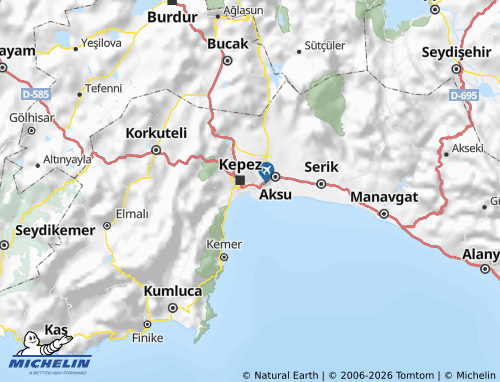 Mapa MICHELIN Antalya - ViaMichelin