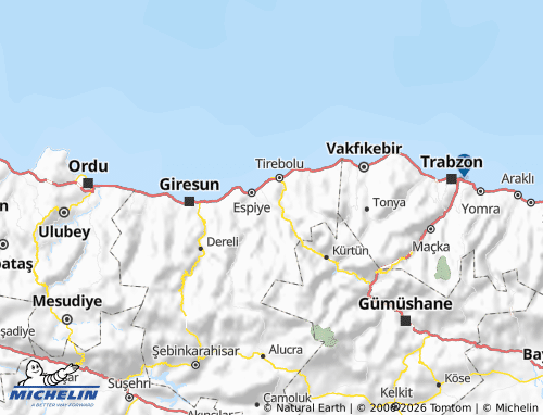 Mapa MICHELIN Güce - ViaMichelin