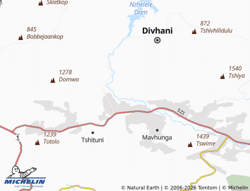 MICHELIN-Landkarte Mamuhoyi - ViaMichelin