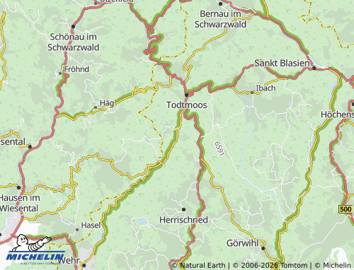 Mapa MICHELIN Todtmoos-Glashütte - ViaMichelin
