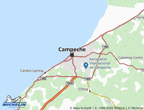 Mappa MICHELIN Campeche - ViaMichelin