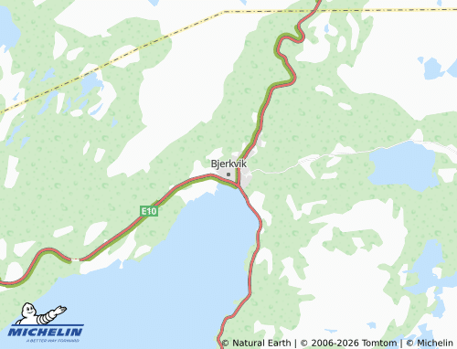 MICHELIN-Landkarte Bjerkvik - ViaMichelin