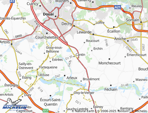 MICHELIN Cantin map - ViaMichelin