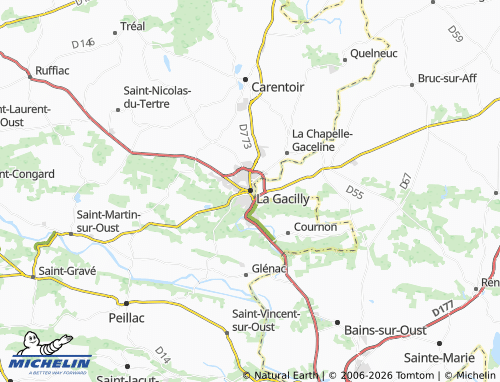 Mappa MICHELIN La Gacilly - ViaMichelin