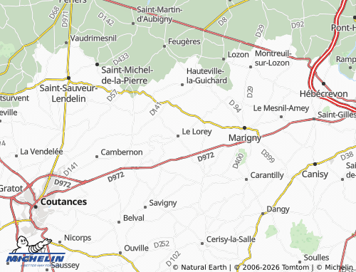 Mapa MICHELIN Le Lorey - ViaMichelin