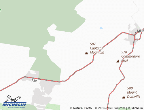 Mapa MICHELIN Captains Mountain - ViaMichelin
