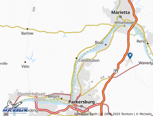 MICHELIN Constitution map - ViaMichelin