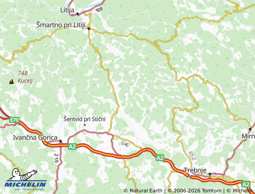 Mapa MICHELIN Temenica - ViaMichelin