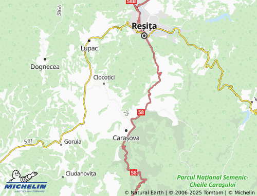 MICHELIN Nermed map - ViaMichelin
