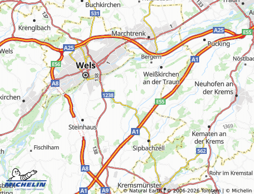 MICHELIN Blindenmarkt map - ViaMichelin