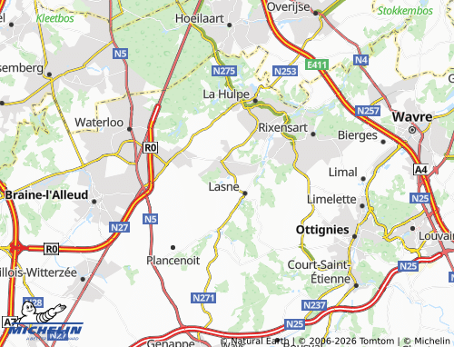 MICHELIN Ohain map - ViaMichelin