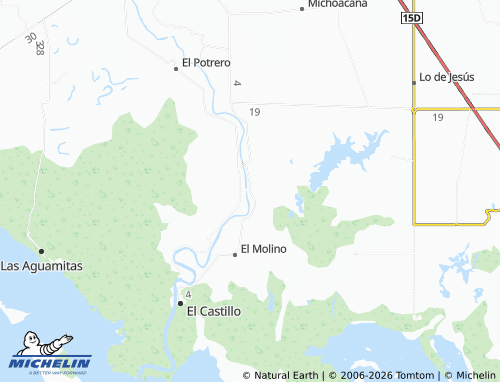 MICHELIN Las Bebelamas de Sataya map - ViaMichelin