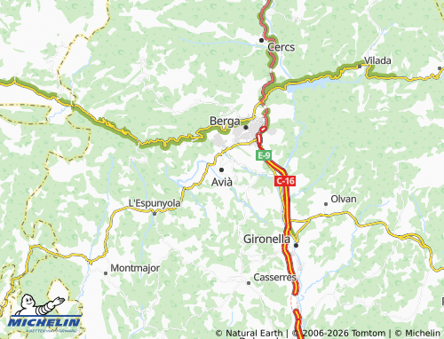 Mappa MICHELIN Avià - ViaMichelin