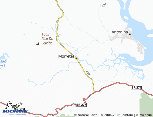 MICHELIN Morretes map - ViaMichelin