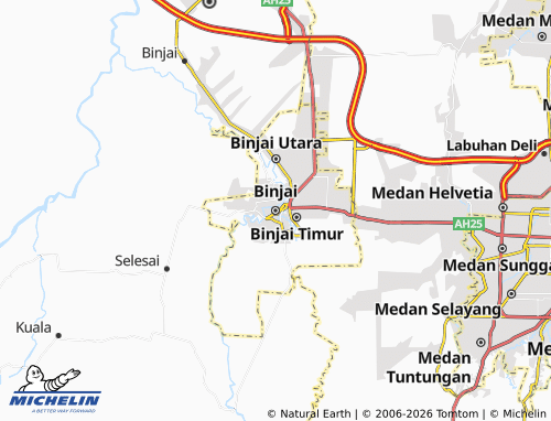 Mapa MICHELIN Binjai - ViaMichelin