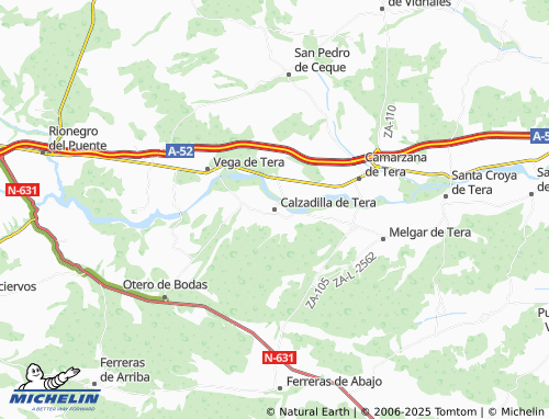 MICHELIN Calzadilla de Tera map - ViaMichelin