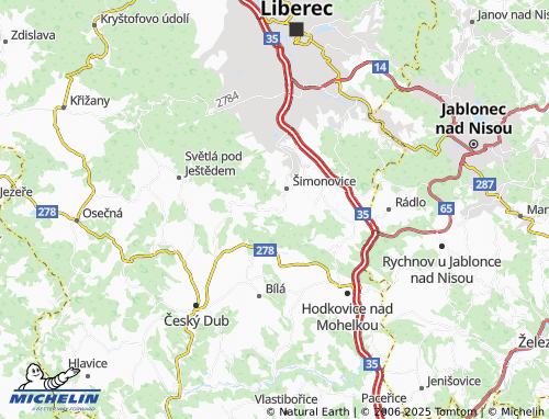 MICHELIN Rašovka map - ViaMichelin