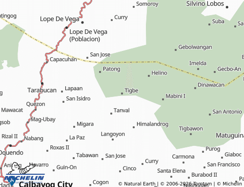 MICHELIN Tigbe map - ViaMichelin