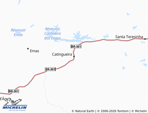 MICHELIN Catingueira map - ViaMichelin