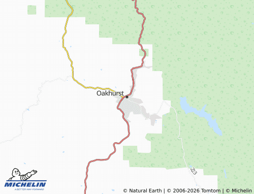 Mappa MICHELIN Oakhurst - ViaMichelin