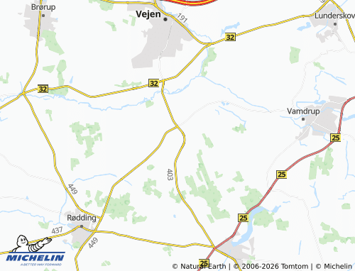 Carte MICHELIN Skodborg - ViaMichelin