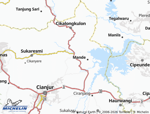 MICHELIN Mentengsari map - ViaMichelin