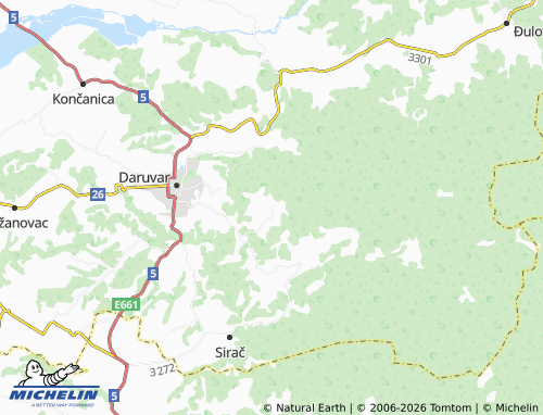 MICHELIN-Landkarte Markovac - ViaMichelin