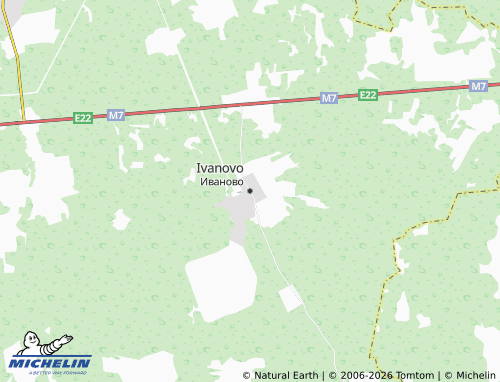 Carte MICHELIN Ivanovo - ViaMichelin