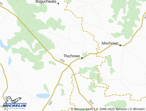 MICHELIN Wyczałkowo map - ViaMichelin