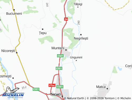 Mapa MICHELIN Munteni - ViaMichelin