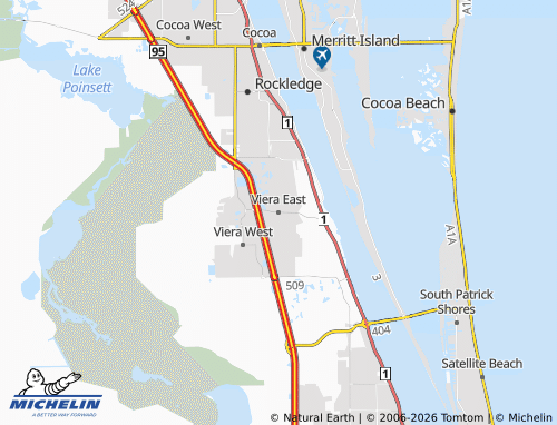 Carte MICHELIN Viera East - ViaMichelin