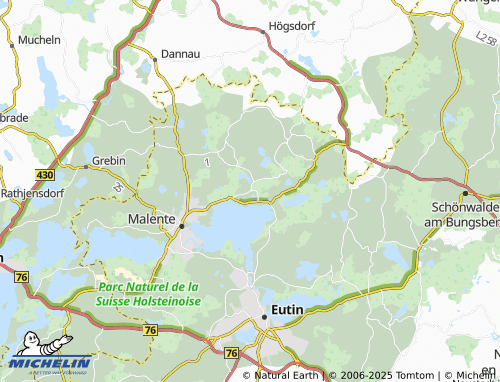 MICHELIN Krummsee map - ViaMichelin