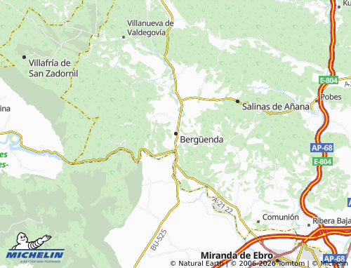 MICHELIN-Landkarte Bergüenda - ViaMichelin