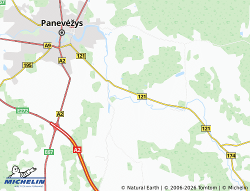 MICHELIN Liūdynė map - ViaMichelin