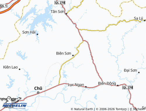Mapa MICHELIN Biên Sơn - ViaMichelin