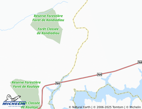 MICHELIN Diamaye Kadialon map - ViaMichelin