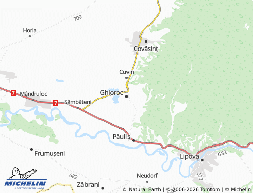 Carte MICHELIN Ghioroc - ViaMichelin