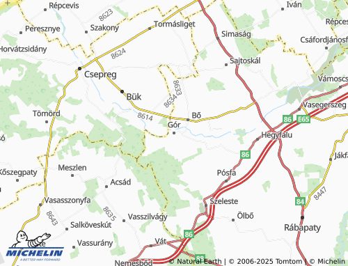Mappa MICHELIN Gór - ViaMichelin