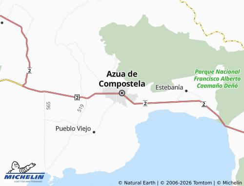 MICHELIN Azua de Compostela map - ViaMichelin
