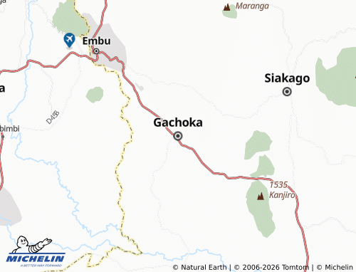 MICHELIN-Landkarte Gachoka - ViaMichelin