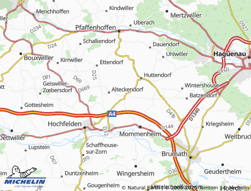 Mappa MICHELIN Minversheim - ViaMichelin