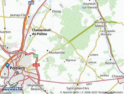 MICHELIN-Landkarte Charasse - ViaMichelin