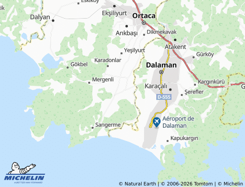 MICHELIN Güzelyurt map - ViaMichelin