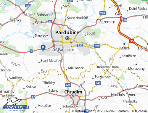 Mapa MICHELIN Nemošice - ViaMichelin