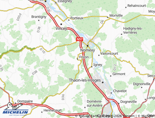 Mapa MICHELIN Frizon - ViaMichelin