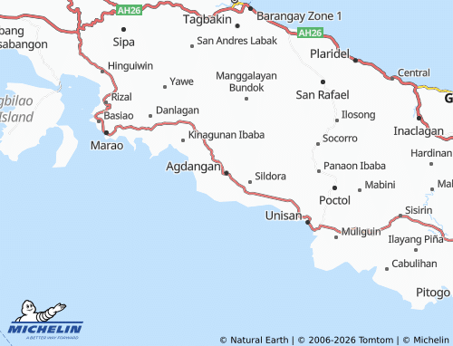 Mappa MICHELIN Agdangan - ViaMichelin