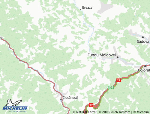 Mappa MICHELIN Delnița - ViaMichelin