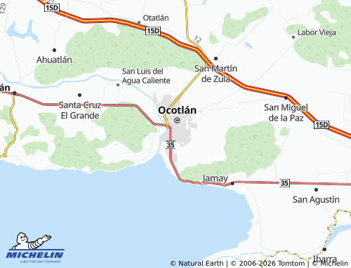 MICHELIN Riveras de Zula map - ViaMichelin