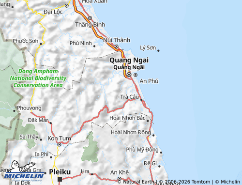 MICHELIN-Landkarte Minh Long - ViaMichelin