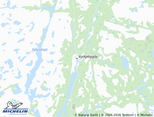 Mappa MICHELIN Kyrkjebygda - ViaMichelin